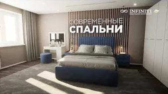 Обзор спальни в 3D анимации