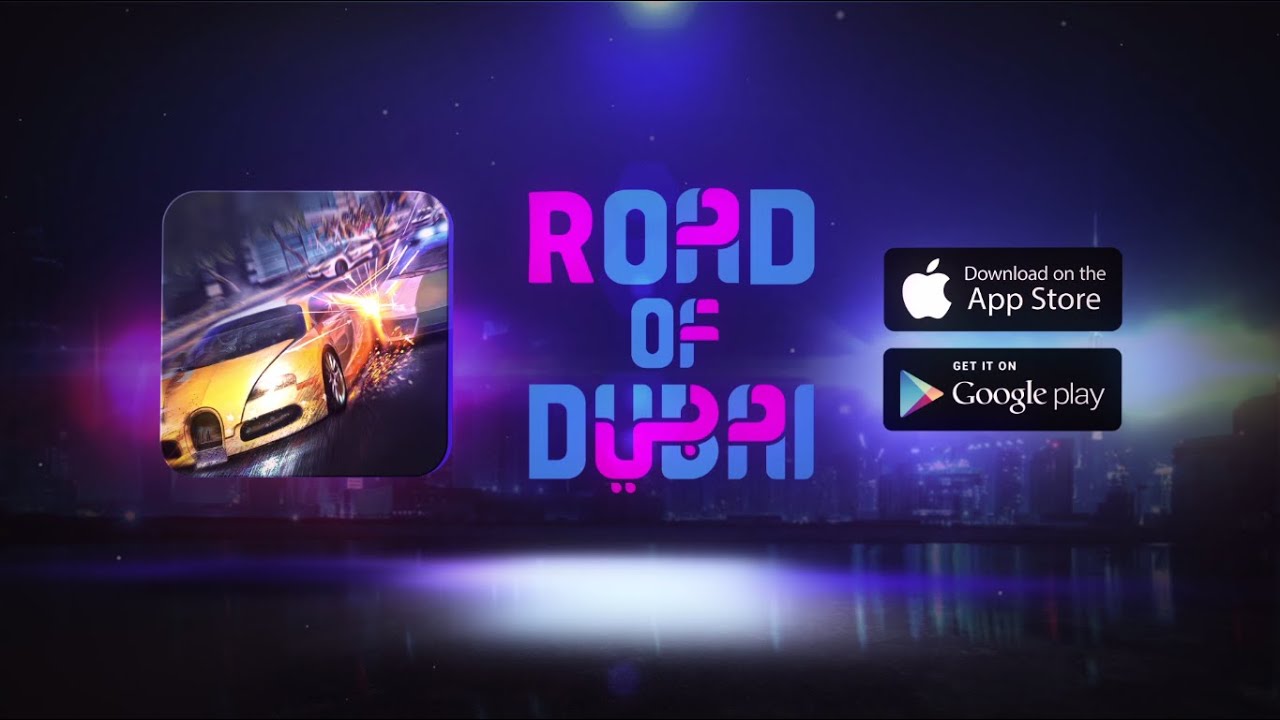 Игра в гонки на телефон ROAD OF DUBAI | имиджевый ролик компании